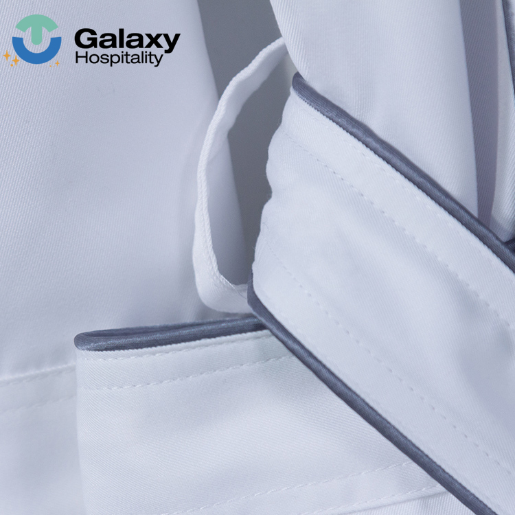 Most Popular 100% Cotton Terry Bathrobe for Hotel Spa Custom Color Women Robes - Image 4