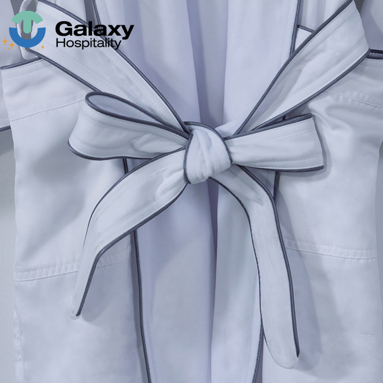 Most Popular 100% Cotton Terry Bathrobe for Hotel Spa Custom Color Women Robes - Image 2