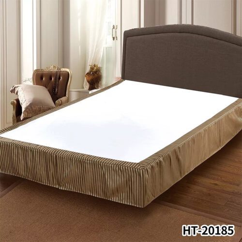 customized embroidered full-size bed skirt