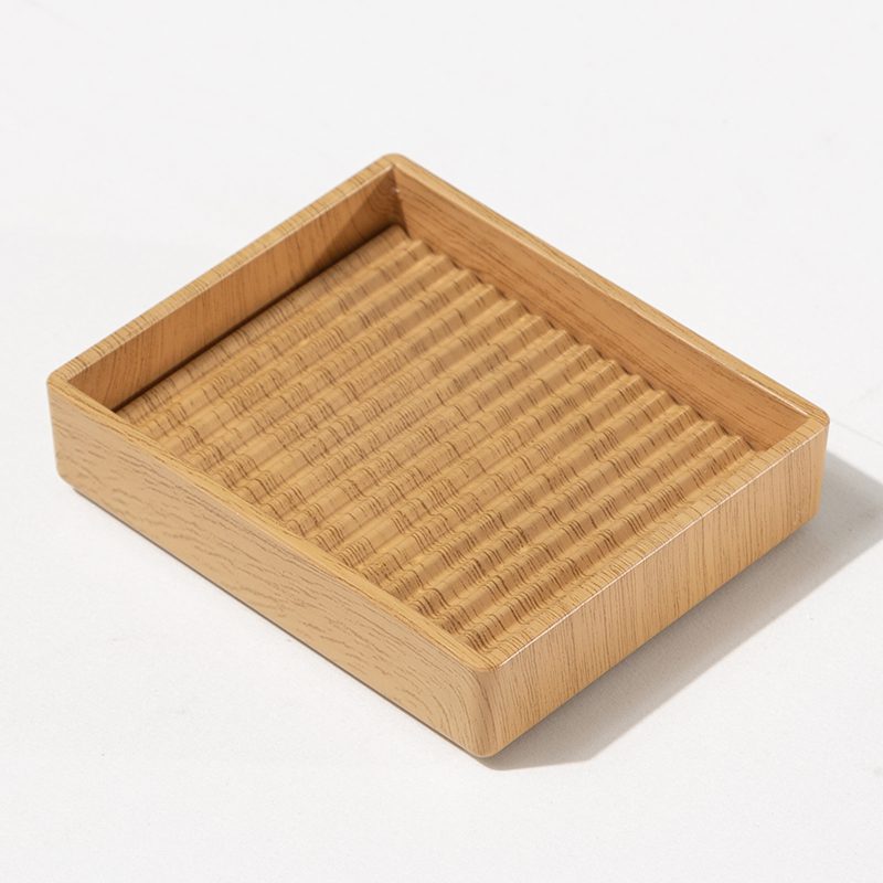 Custom Banyan Tree Luxury Hotel In-Room Organizer Tray – Premium Natural Wood Divided Storage Box for Tea, Coffee, and Guest Amenities - Image 6