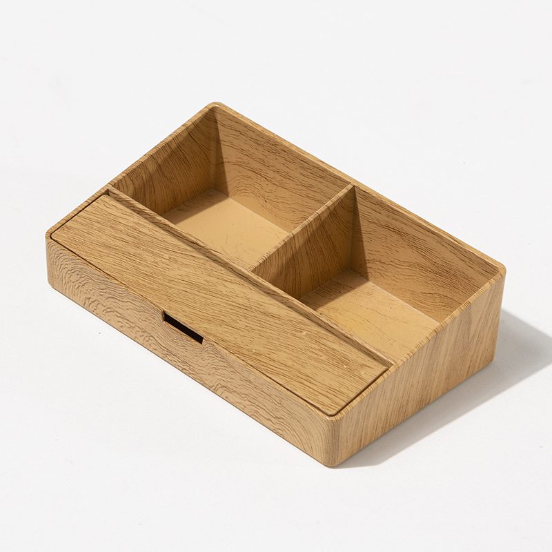Custom Banyan Tree Luxury Hotel In-Room Organizer Tray – Premium Natural Wood Divided Storage Box for Tea, Coffee, and Guest Amenities - Image 2