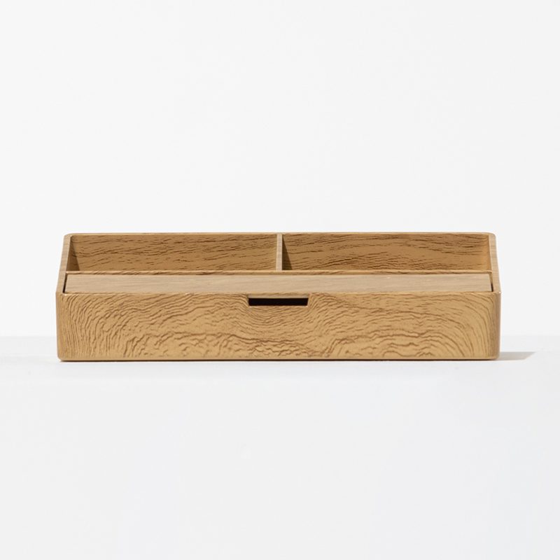 Custom Banyan Tree Luxury Hotel In-Room Organizer Tray – Premium Natural Wood Divided Storage Box for Tea, Coffee, and Guest Amenities - Image 3