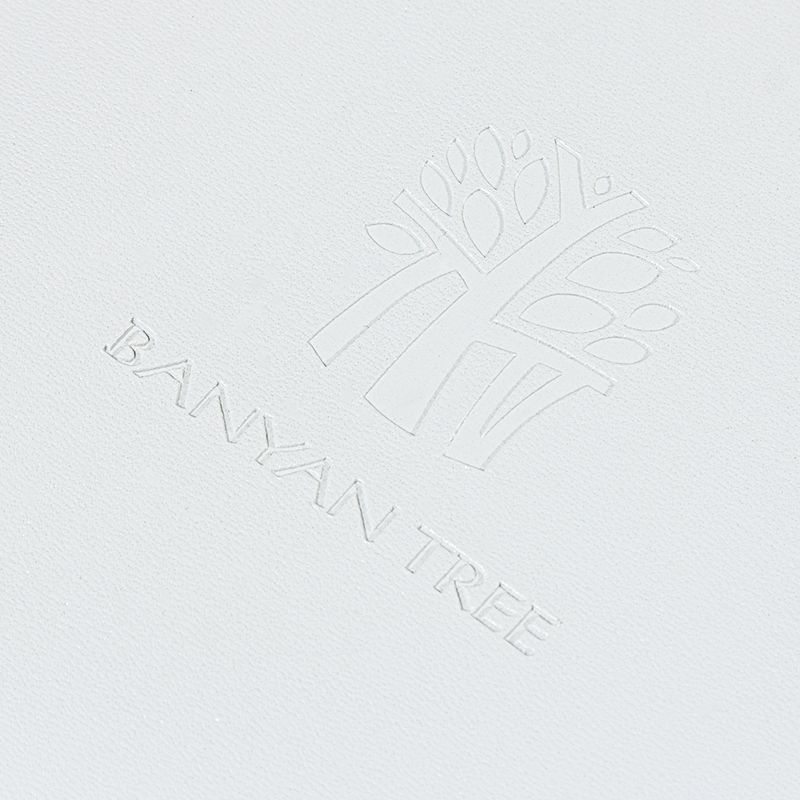 Custom Banyan Tree Luxury Hotel Guest Directory Binder – Premium White Faux Leather 3-Ring Folder with Internal Document Pockets and Precision Stitching - Image 8