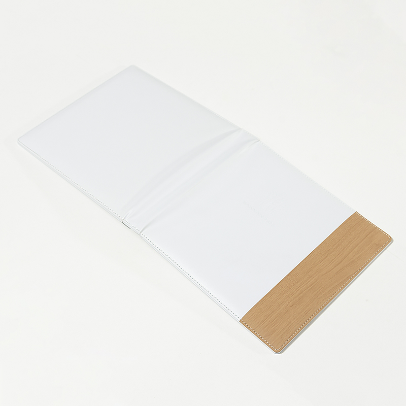 Custom Banyan Tree Luxury Hotel Guest Directory Binder – Premium White Faux Leather 3-Ring Folder with Internal Document Pockets and Precision Stitching - Image 6