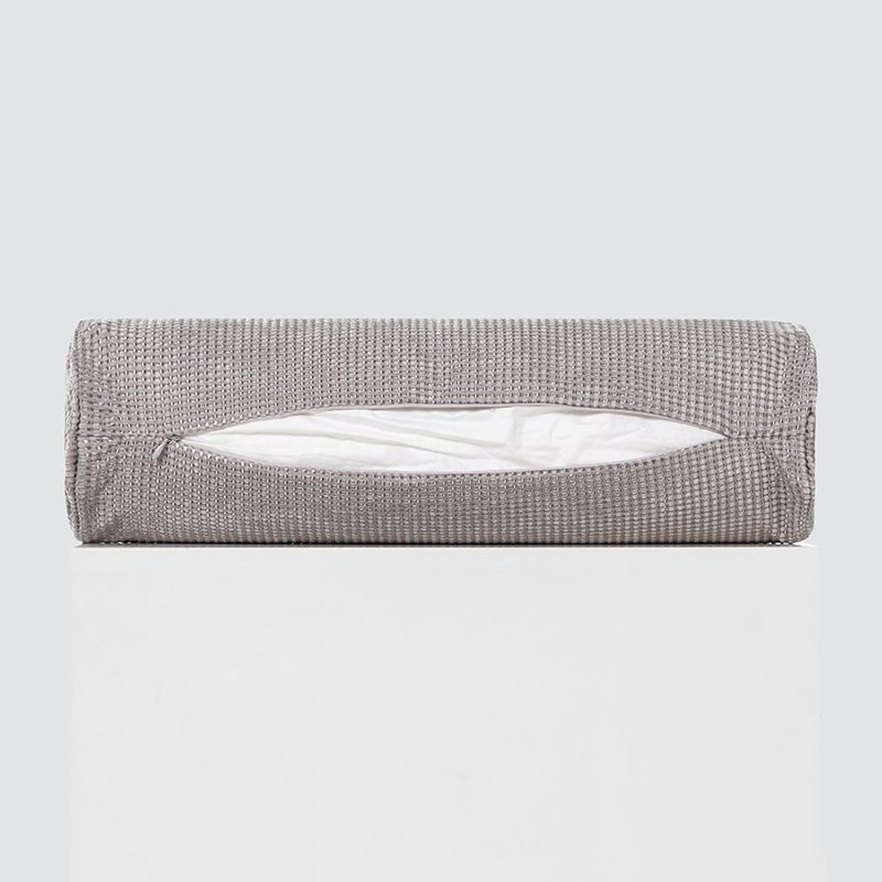 Warm Grey Waffle-Weave Flanged Pillows – Luxury Honeycomb Textured Cushion Set with Decorative Flange Edges and Soft Matte Finish for Modern Scandi Interior Decor - Image 2