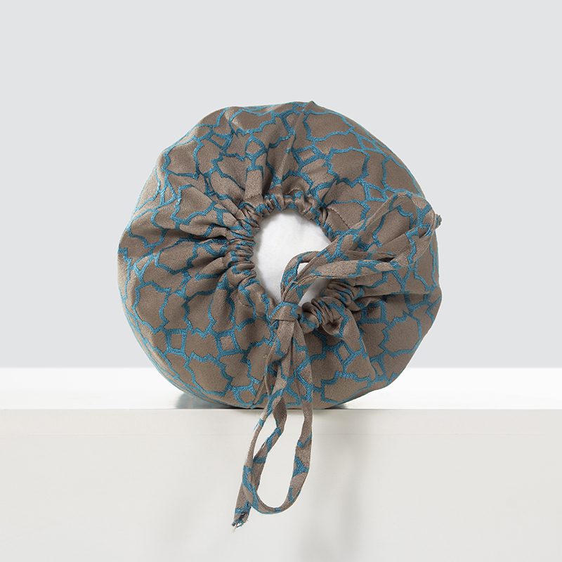 Warm Taupe and Teal Quatrefoil Embroidered Pillows – Luxury Geometric Pattern Cushion Set with Vibrant Contrast Stitching and Modern Transitional Aesthetic for Premium Home Decor - Image 4