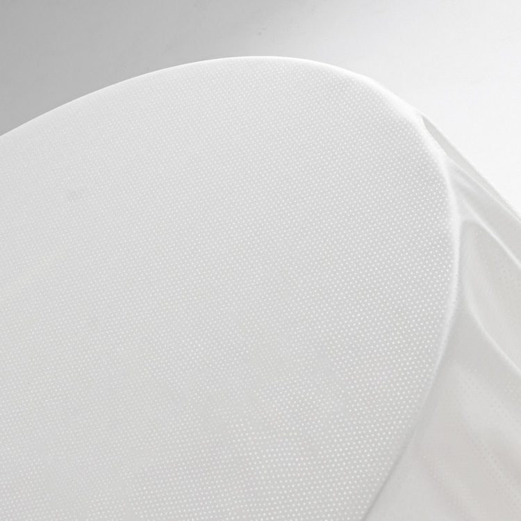 Premium White Polyester Jacquard Round Tablecloth – Elegant "Raindrop" Pattern Hotel Banquet Linen for Weddings and Upscale Events - Image 3