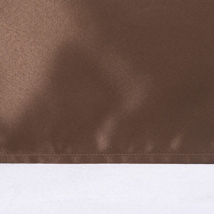 Signature Chocolate Brown Satin Hotel Bed Skirt – Professional Box-Pleat Dust Ruffle with Deep Earth Tone and Silk-Gloss Finish for Boutique Hospitality Suites - Image 2