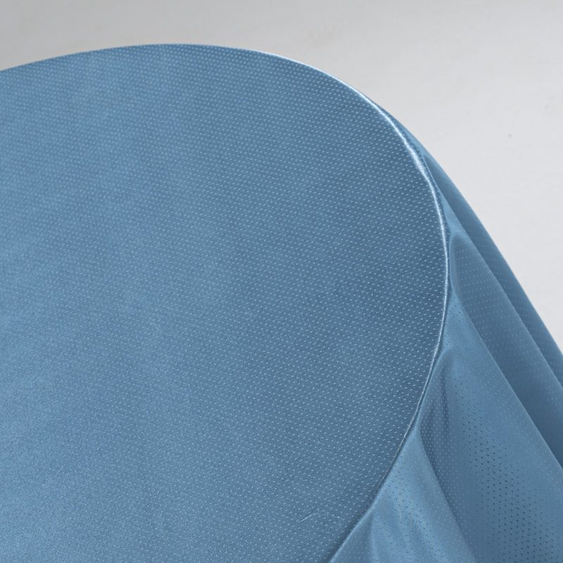 Luxurious Blue Polyester Jacquard Round Tablecloth – Elegant "Raindrop" Pattern Hotel Banquet Linen for Weddings and Upscale Events - Image 8