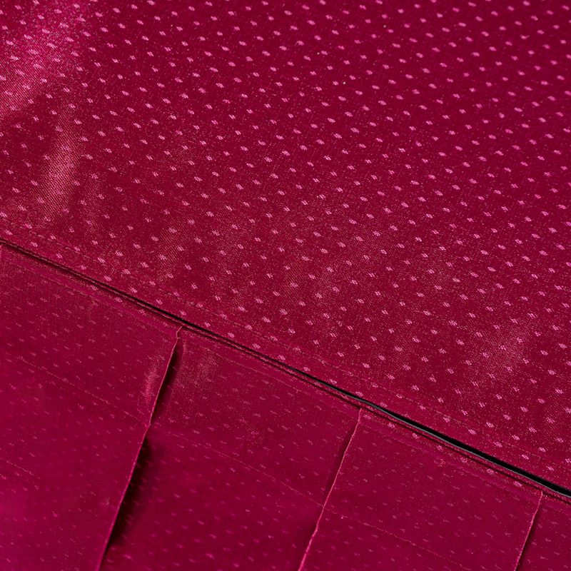 Vibrant Red "Raindrop" Jacquard Rectangular Tablecloth – Durable 100% Polyester Hotel Banquet Linen for Festive Events and Grand Celebrations - Image 3