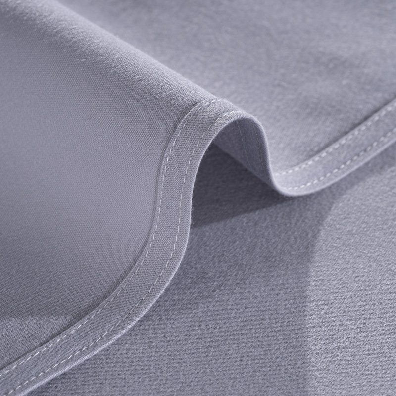 Premium 100% Pure Cotton Grey Round Tablecloth – Elegant Heavyweight Seamless Hotel Banquet Linen for Modern Weddings and Fine Dining - Image 4