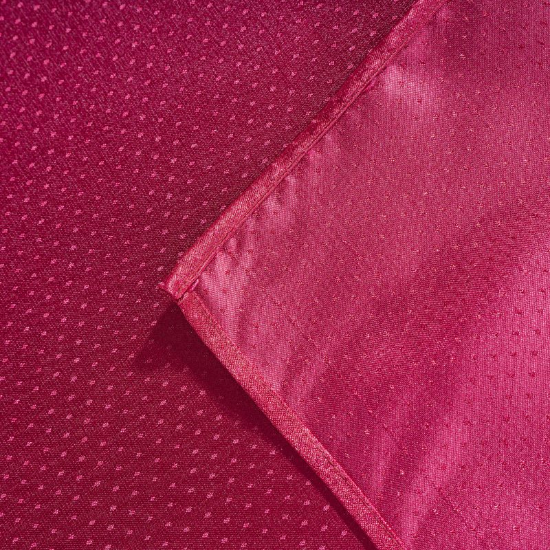 Vibrant Red "Raindrop" Jacquard Rectangular Tablecloth – Durable 100% Polyester Hotel Banquet Linen for Festive Events and Grand Celebrations - Image 4