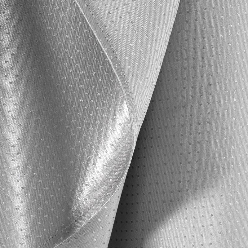 Luxurious Silver Grey Polyester Jacquard Round Tablecloth – Elegant "Raindrop" Pattern Hotel Banquet Linen for Weddings and Upscale Events - Image 6