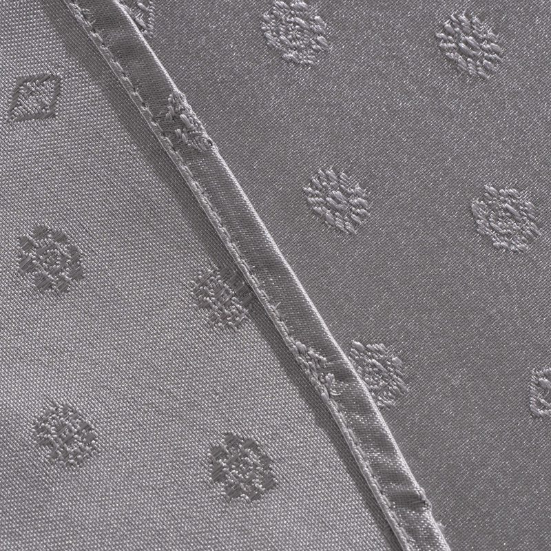 Luxurious Silver Polyester Jacquard Round Tablecloth – Elegant "Snowflake" Pattern Hotel Banquet Linen for Weddings and Upscale Events - Image 5