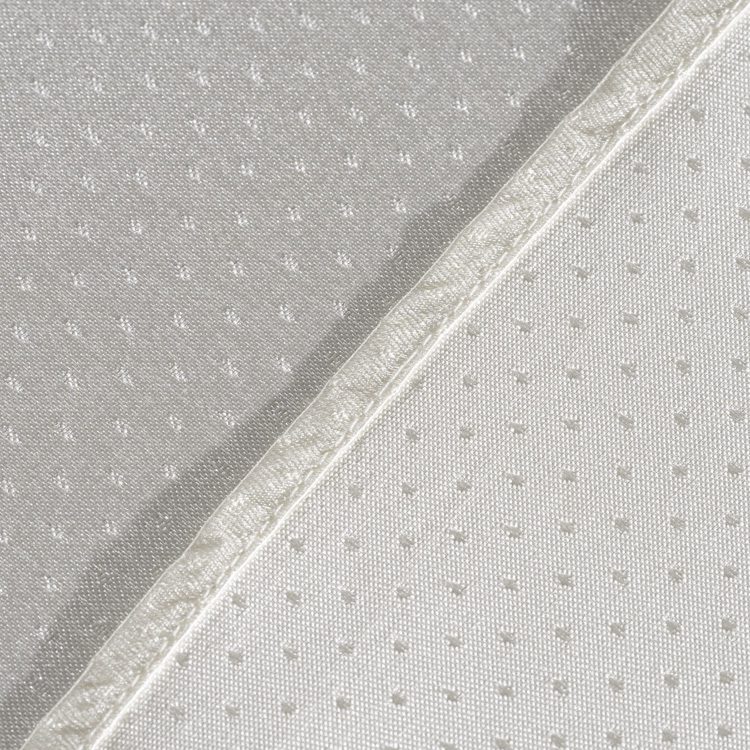 Premium White Polyester Jacquard Round Tablecloth – Elegant "Raindrop" Pattern Hotel Banquet Linen for Weddings and Upscale Events - Image 6