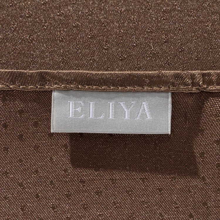 Luxurious Coffee Brown Polyester Jacquard Round Tablecloth – Elegant "Raindrop" Pattern Hotel Banquet Linen for Weddings and Upscale Events - Image 5