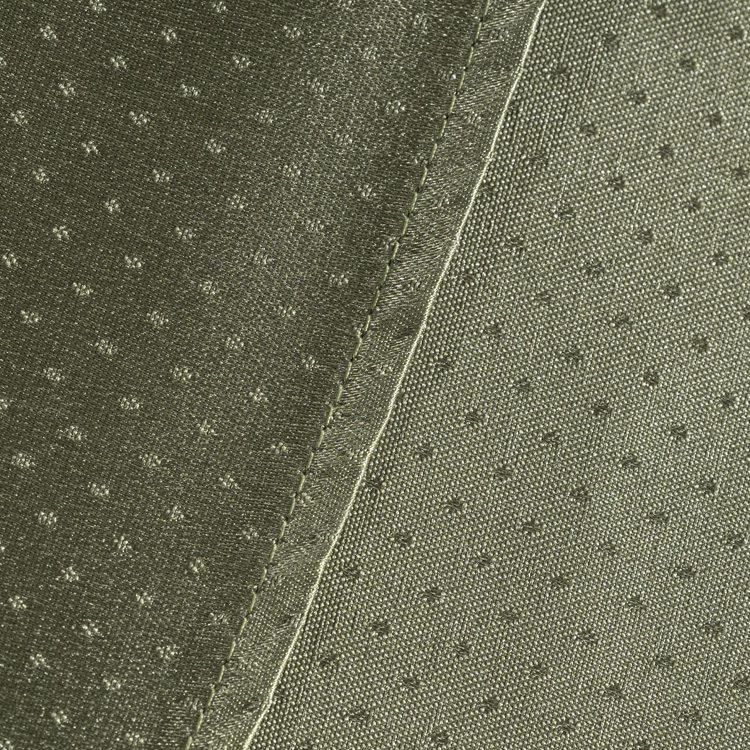 Luxurious Green Polyester Jacquard Round Tablecloth – Elegant "Raindrop" Pattern Hotel Banquet Linen for Weddings and Upscale Events - Image 4