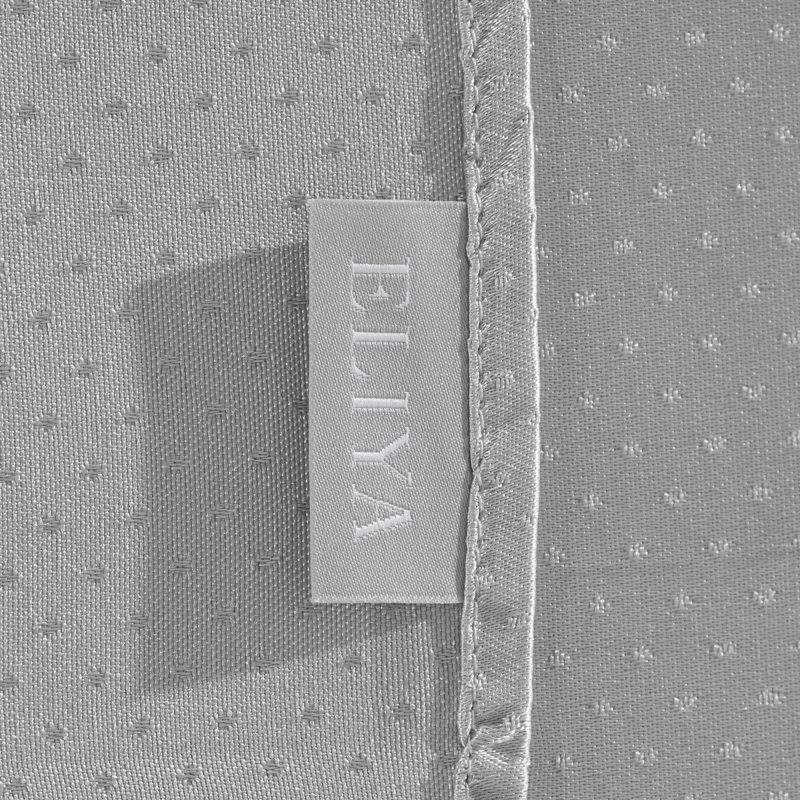 Luxurious Silver Grey Polyester Jacquard Round Tablecloth – Elegant "Raindrop" Pattern Hotel Banquet Linen for Weddings and Upscale Events - Image 4