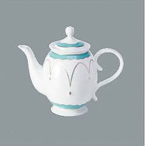 Luxury Turquoise & Gold Porcelain Dinnerware Set – Premium 12-Piece Fine Bone China Collection with Teapot, Tureen, and Plates for Executive Hotel Fine Dining - Image 5