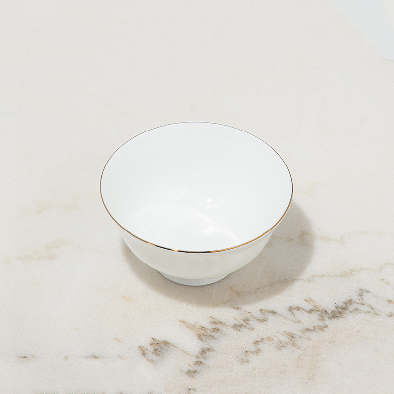 Galaxy Imperial Gold Rim Fine Bone China Dinnerware Set – Premium Ceramic Plates, Soup Bowls, and Spoons Hospitality Collection - Image 5