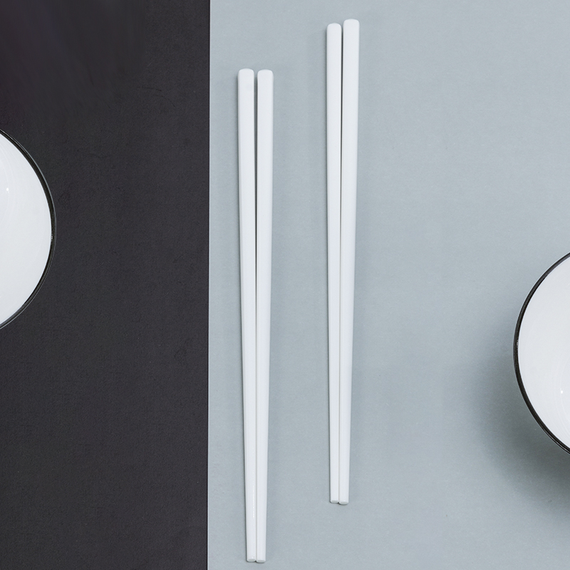 Galaxy Executive Pure White Ceramic Chopsticks Set – Premium Porcelain Reusable Hospitality Dining Utensils - Image 8