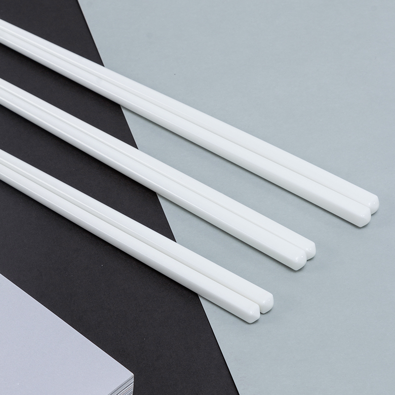Galaxy Executive Pure White Ceramic Chopsticks Set – Premium Porcelain Reusable Hospitality Dining Utensils - Image 3