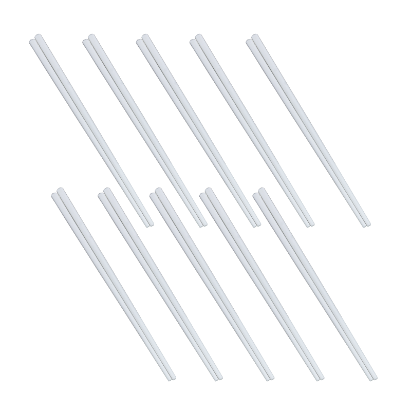Galaxy Executive Pure White Ceramic Chopsticks Set – Premium Porcelain Reusable Hospitality Dining Utensils - Image 2