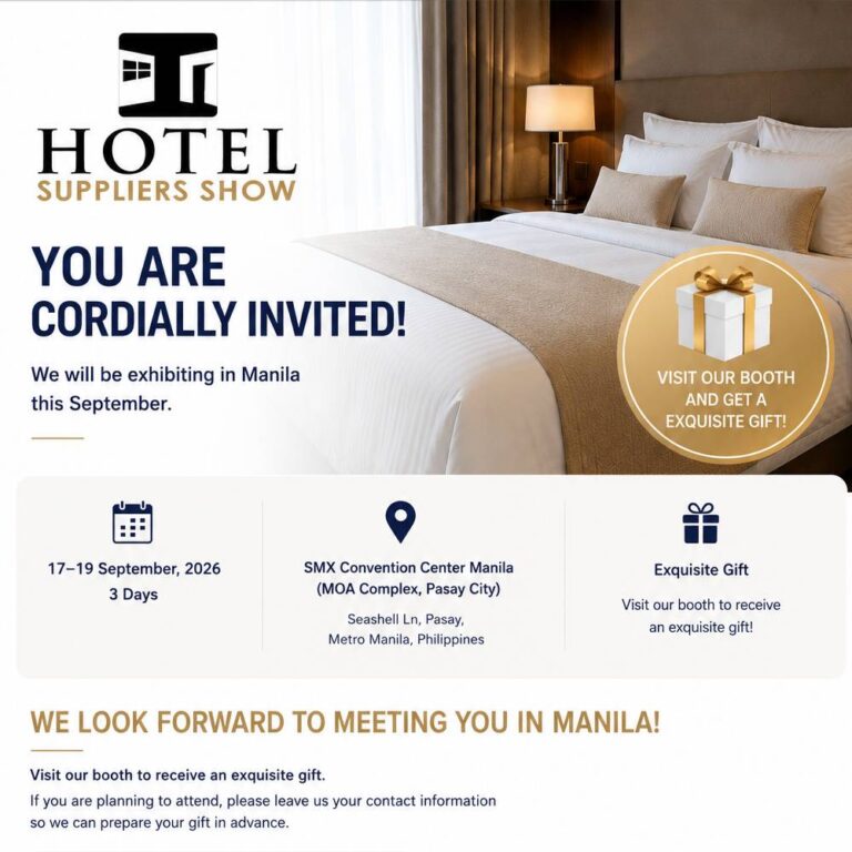 You’re Invited: Visit Our Booth at the Upcoming HOTEL SUPPLIERS SHOW