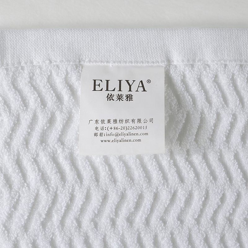Herringbone Border Hotel Bath Towel - Image 5