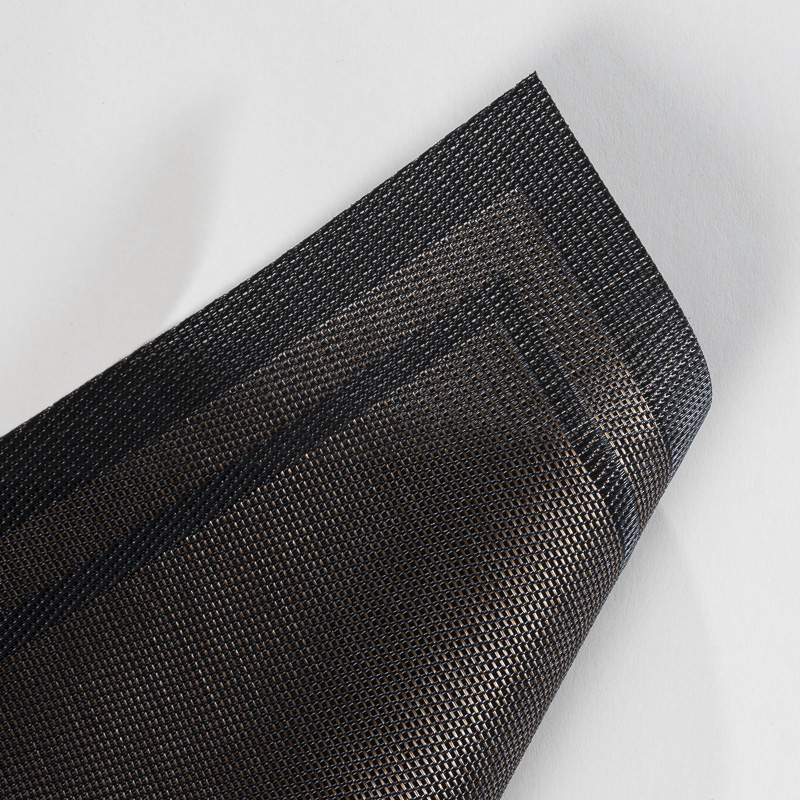 Galaxy Premium Charcoal Black & Bronze Double-Bordered Woven Placemat – Commercial Hotel Dining & Restaurant Table Liner - Image 6