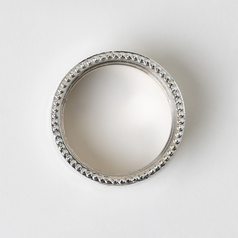 Galaxy Executive Silver Beaded Edge Napkin Ring Holder – Premium Electroplated Metallic Table Decor for Hotel Banquets - Image 5