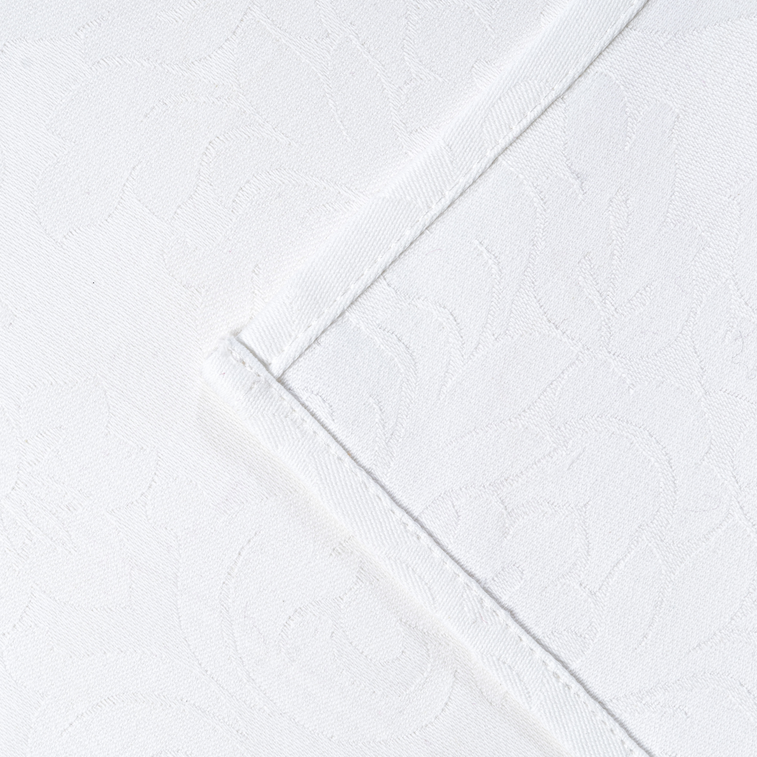 Galaxy Premium White Floral Jacquard Polyester Cloth Napkin – Commercial Hotel Banquet & Fine Dining Table Linen - Image 5