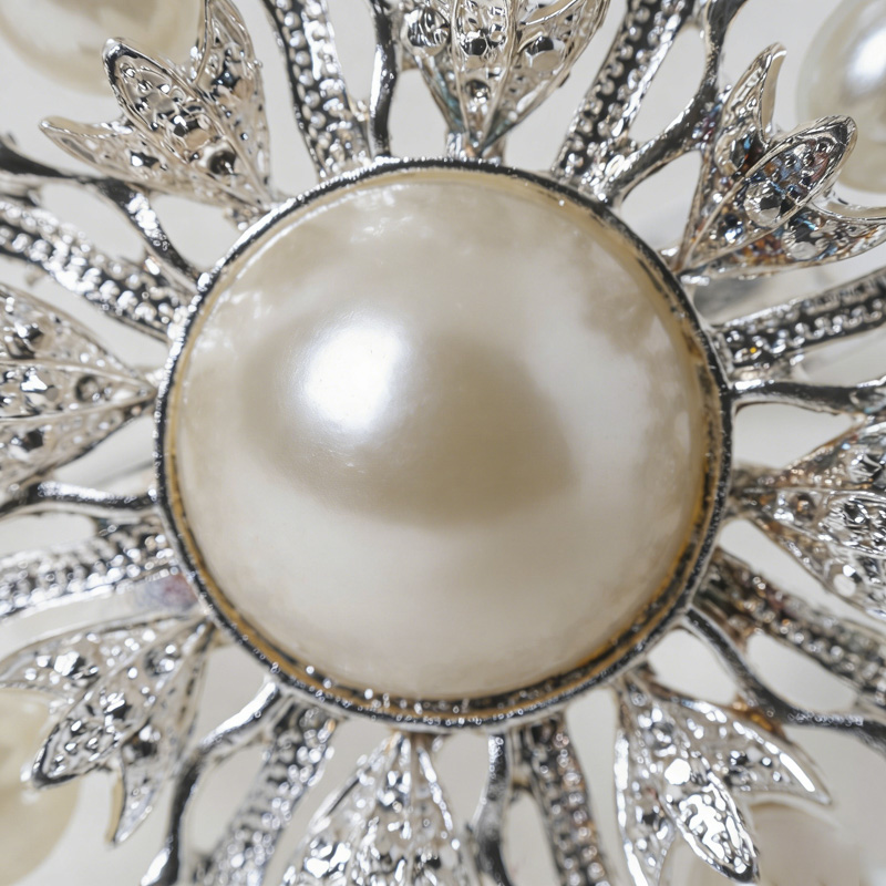 Galaxy Vintage Crystal Cross Brooch Napkin Ring Holder – Premium Rhinestone Metal Table Decor for Hotel Banquets - Image 4