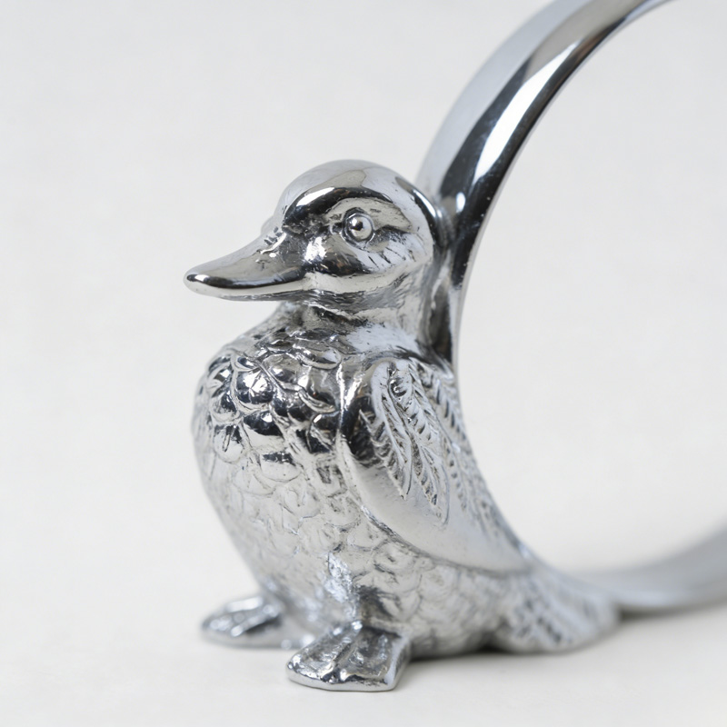 Galaxy Novelty Silver Bird Napkin Ring Holder – Premium Electroplated Metallic Table Decor for Hotel Banquets - Image 4