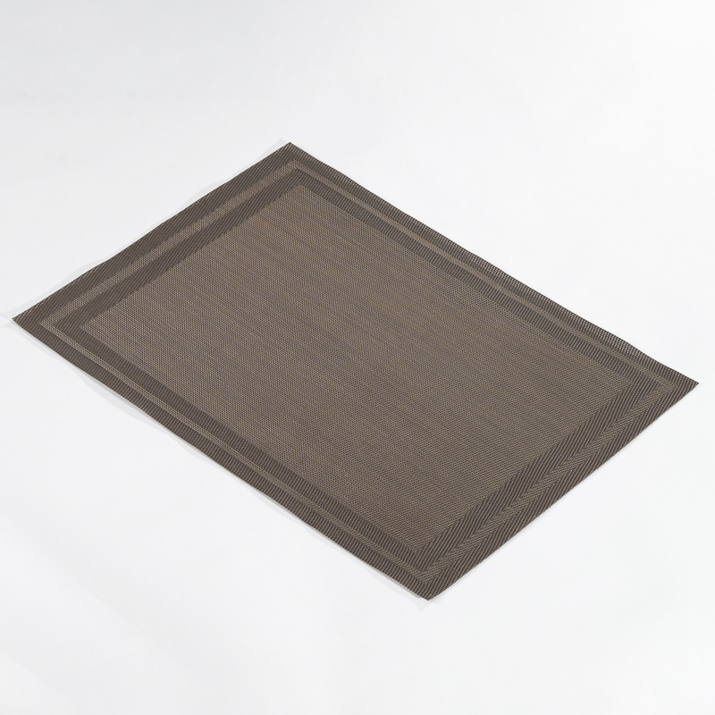 Galaxy Premium Espresso Brown Double-Bordered Woven Placemat – Commercial Hotel Dining & Restaurant Table Liner - Image 3