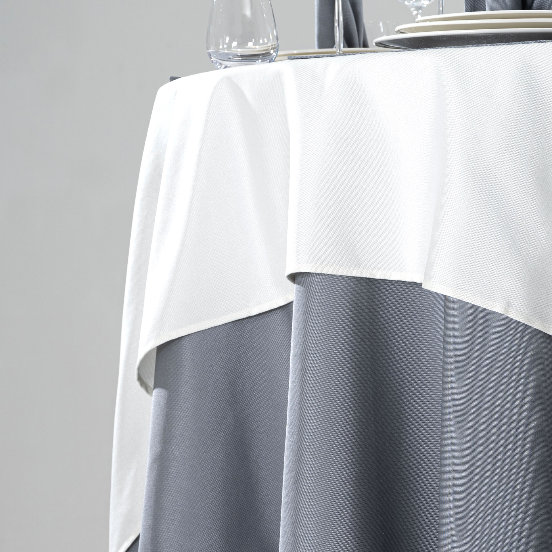 Slate Blue Hotel Banquet Table Linen & Placemat Set - Image 5